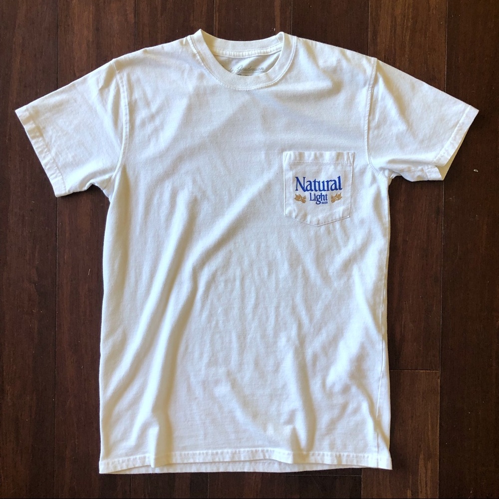 Rowdy Gentleman Natural Light Vintage Logo Shirt
